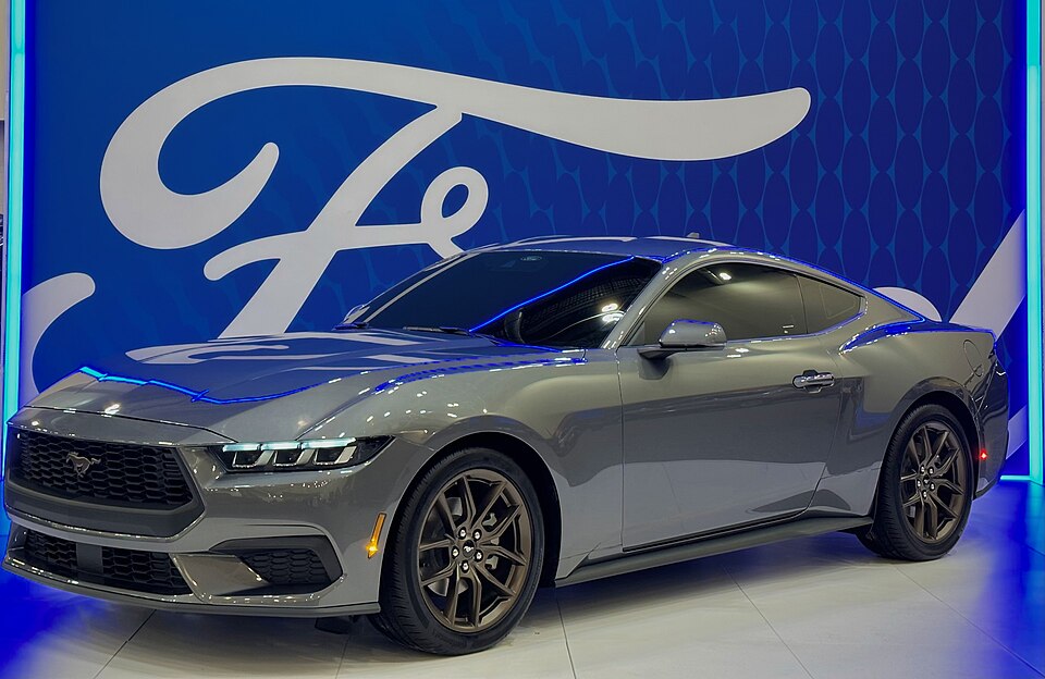 Late-model Ford Mustang coupe