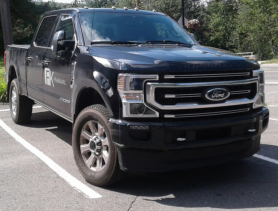 Late-model Ford F-250 Super Duty pickup