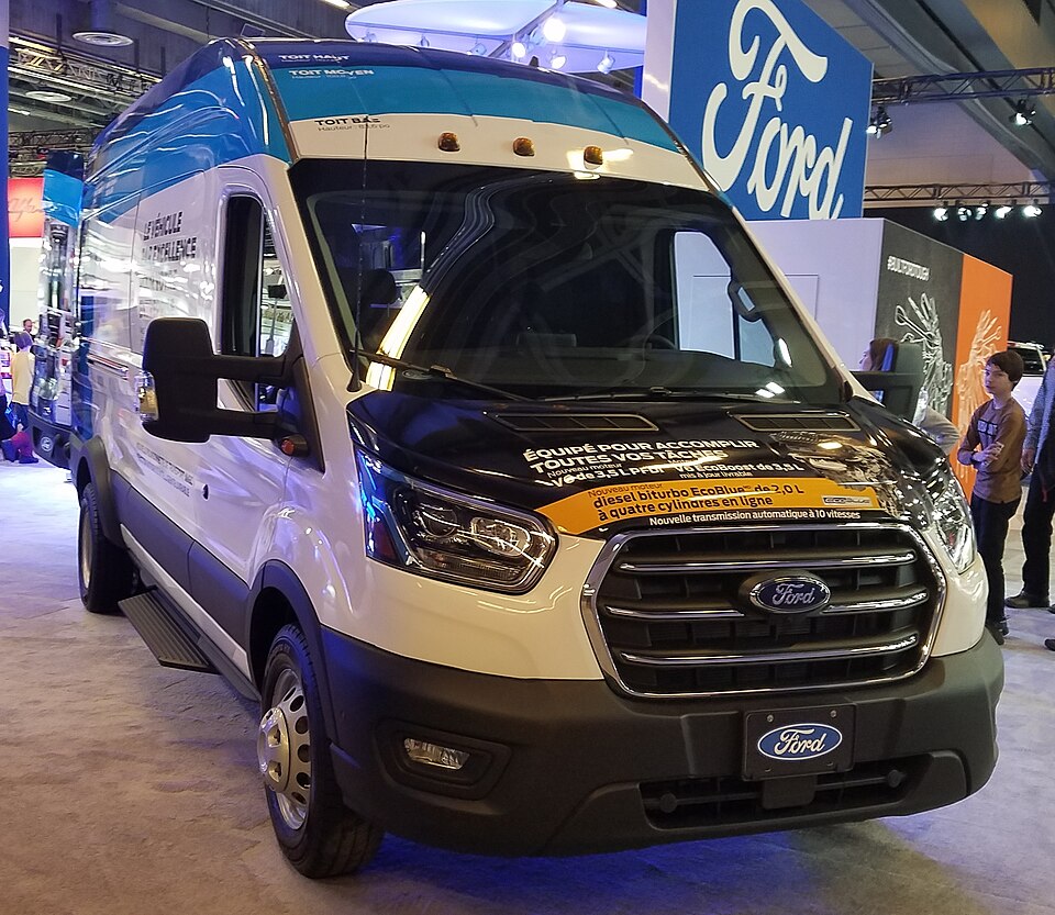 Late-model Ford Transit van